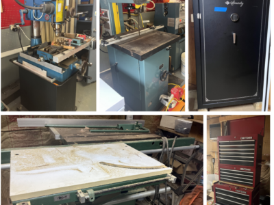 ONLINE ONLY ABSOLUTE AUCTION: METALWORKING & WOODWORKING EQUIPMENT & FURNISHINGS FROM KNOXVLLE ESTATE