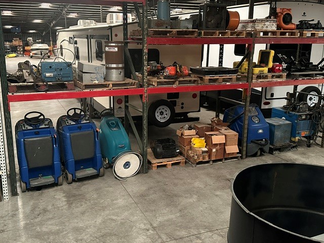 DANVILLE LIQUIDATION CENTER SPRING SALE: INDUSTRIAL SURPLUS, MATERIAL HANDLING EQUIPMENT, DUMP HOPPERS, PALLET RACKING, FLOOR SWEEPERS, FORKLIFTS & MORE