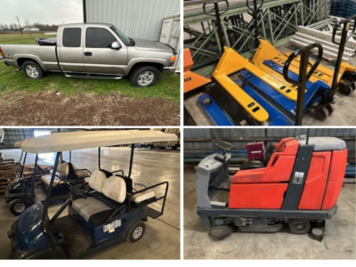 COMING SOON: TRUCK, GOLF CARTS, FORKLIFTS, INDUSTRIAL HEATERS, PALLET JACKS, FLOOR SWEEPERS TRAILERS & MORE IN SPRINGFIELD, KY